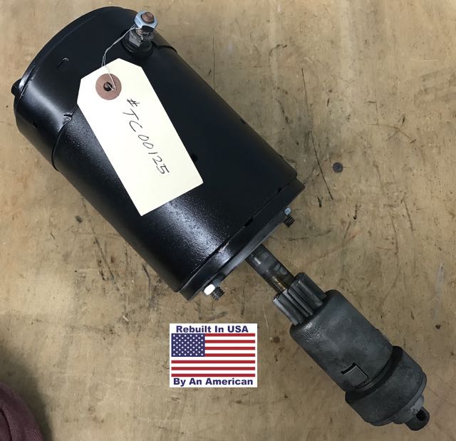 #TC00125 Starter, Ford #8N11001, 6V, with drive
Fits: 1948-1952 8N with saddle mount solenoid
Rebuilt
$170